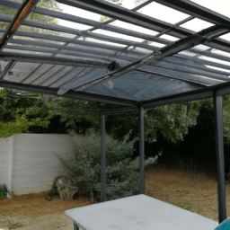 Aménagement de pergola avec fermeture loggia en PVC Granville